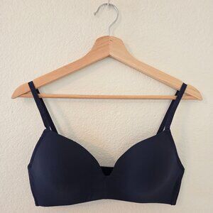 Nautica Navy Blue Wire Free Bra 36C